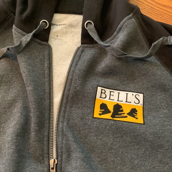 Sport-tek zip up Bell’s Brewery hooded sweatshirt - Picture 4 of 6